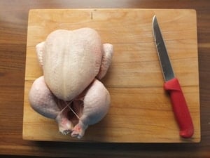 how to cut a whole chicken into pieces