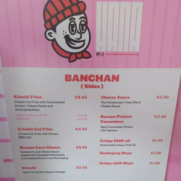 hana menu