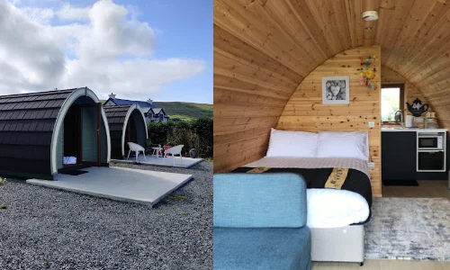 beach view glamping pods cork