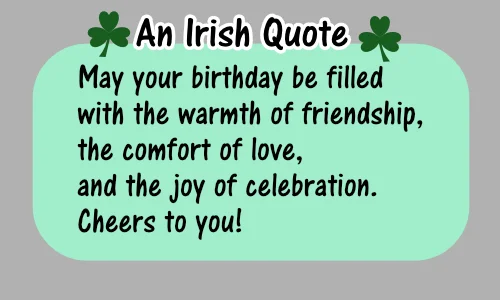 Irish Birthday quote